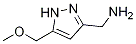 1H-Pyrazole-3-MethanaMine, 5-(MethoxyMethyl)- CAS#: 936940-44-2