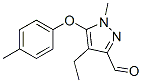 1H-Pyrazole-3-carboxaldehyde, 4-ethyl-1-methyl-5-(4-methylphenoxy)- CAS#: 946061-25-2