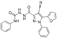 1H-Pyrazole-3-carboxylic  acid,  4-cyano-5-(2-furanyl)-1-phenyl-,  2-[(phenylamino)carbonyl]hydrazide CAS#: 933065-64-6