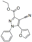 1H-Pyrazole-3-carboxylic acid, 4-cyano-5-(2-furanyl)-1-phenyl-, ethyl ester CAS#: 933065-52-2