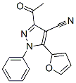 1H-Pyrazole-4-carbonitrile, 3-acetyl-5-(2-furanyl)-1-phenyl- CAS#: 933065-51-1
