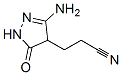 1H-Pyrazole-4-propanenitrile, 3-amino-4,5-dihydro-5-oxo- CAS#: 937690-29-4