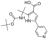 1H-Pyrrole-3-carboxylic  acid,  2-[1-[[(1,1-dimethylethoxy)carbonyl]amino]-1-methylethyl]-5-(4-pyridinyl)- CAS#: 947327-48-2