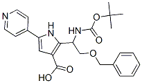 1H-Pyrrole-3-carboxylic  acid,  2-[1-[[(1,1-dimethylethoxy)carbonyl]amino]-2-(phenylmethoxy)ethyl]-5-(4-pyridinyl)- CAS#: 947327-43-7