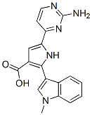1H-Pyrrole-3-carboxylic acid, 5-(2-amino-4-pyrimidinyl)-2-(1-methyl-1H-indol-3-yl)- CAS#: 951784-33-1