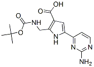 1H-Pyrrole-3-carboxylic  acid,  5-(2-amino-4-pyrimidinyl)-2-[[[(1,1-dimethylethoxy)carbonyl]amino]methyl]- CAS#: 947327-44-8