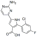 1H-Pyrrole-3-carboxylic  acid,  5-(2-amino-4-pyrimidinyl)-2-(2-chloro-4-fluorophenyl)- CAS#: 951784-11-5