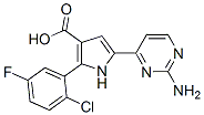 1H-Pyrrole-3-carboxylic acid, 5-(2-amino-4-pyrimidinyl)-2-(2-chloro-5-fluorophenyl)- CAS#: 951784-17-1