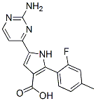 1H-Pyrrole-3-carboxylic acid, 5-(2-amino-4-pyrimidinyl)-2-(2-fluoro-4-methylphenyl)- CAS#: 951784-15-9