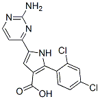 1H-Pyrrole-3-carboxylic acid, 5-(2-amino-4-pyrimidinyl)-2-(2,4-dichlorophenyl)- CAS#: 951784-13-7