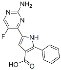 1H-Pyrrole-3-carboxylic  acid,  5-(2-amino-5-fluoro-4-pyrimidinyl)-2-phenyl- CAS#: 951784-41-1