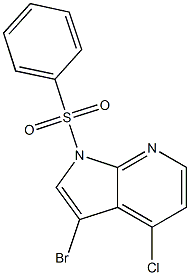 1H-Pyrrolo[2,3-b]pyridine, 3-bromo-4-chloro-1-(phenylsulfonyl)- CAS#: 920966-51-4