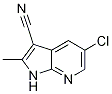 1H-Pyrrolo[2,3-b]pyridine-3-carbonitrile, 5-chloro-2-Methyl- CAS#: 954112-83-5