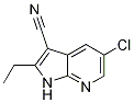 1H-Pyrrolo[2,3-b]pyridine-3-carbonitrile, 5-chloro-2-ethyl- CAS#: 954112-85-7