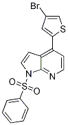 1H-Pyrrolo[2,3-b]pyridine, 4-(4-broMo-2-thienyl)-1-(phenylsulfonyl)- CAS#: 943321-97-9