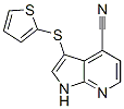 1H-Pyrrolo[2,3-b]pyridine-4-carbonitrile,  3-(2-thienylthio)- CAS#: 918513-05-0