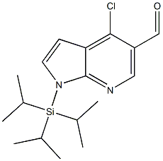 1H-Pyrrolo[2,3-b]pyridine-5-carboxaldehyde, 4-chloro-1-[tris(1-methylethyl)silyl]- CAS#: 924655-39-0