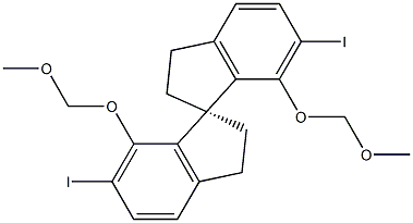 (1R)- 2,2',3,3'-tetrahydro-6,6'-diiodo-7,7'-bis(MethoxyMethoxy)-1,1'-Spirobi[1H-indene] CAS#: 930784-50-2