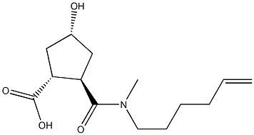 (1R,2R,4R)-2-(hex-5-enyl-methyl-carbamoyl)-4-hydroxy-cyclopentanecarboxylic acid CAS#: 922727-92-2