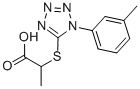 2-([1-(3-METHYLPHENYL)-1H-TETRAZOL-5-YL]THIO)PROPANOIC ACID CAS#: 917217-91-5