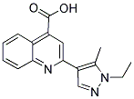 2-(1-ETHYL-5-METHYL-1 H-PYRAZOL-4-YL)-QUINOLINE-4-CARBOXYLIC ACID CAS#: 956393-75-2