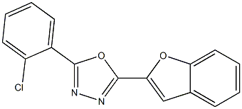 2-(1-benzofuran-2-yl)-5-(2-chlorophenyl)-1,3,4-oxadiazole CAS#: 951894-88-5