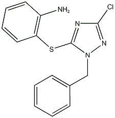 2-[(1-benzyl-3-chloro-1H-1,2,4-triazol-5-yl)sulfanyl]aniline CAS#: 914357-48-5