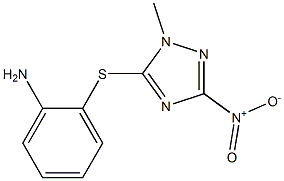 2-[(1-methyl-3-nitro-1H-1,2,4-triazol-5-yl)sulfanyl]aniline CAS#: 919970-51-7