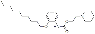 2-(1-piperidinyl)ethyl 2-(decyloxy)phenylcarbamate CAS#: 98495-43-3