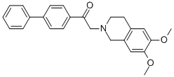 2-([1,1'-BIPHENYL]-4-YLACETYL)-1,2,3,4-TETRAHYDRO-6,7-DIMETHOXY-ISOQUINOLINE CAS#: 912350-27-7