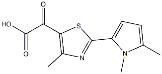 [2-(1,5-Dimethyl-1H-pyrrol-2-yl)-4-methyl-1,3-thiazol-5-yl](oxo)acetic acid CAS#: 938022-11-8
