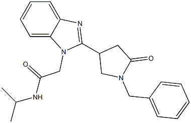 2-[2-(1-benzyl-5-oxo-3-pyrrolidinyl)-1H-benzimidazol-1-yl]-N-isopropylacetamide CAS#: 942863-56-1