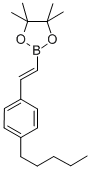 2-[2-(4-PENTYLPHENYL)VINYL]-4,4,5,5-TETRAMETHYL-1,3,2-DIOXABOROLANE CAS#: 907626-13-5