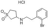 [2-(2-Bromo-phenyl)-ethyl]-(1,1-dioxo-tetrahydrothiophen-3-yl)-amine hydrochloride CAS#: 915402-21-0