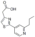 [2-(2-Propylpyridin-4-yl)-1,3-thiazol-4-yl]-acetic acid CAS#: 929813-74-1