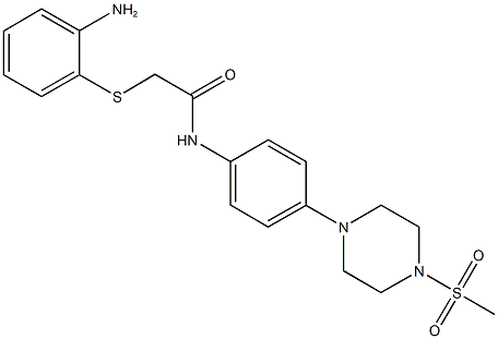 2-[(2-aminophenyl)sulfanyl]-N-{4-[4-(methylsulfonyl)-1-piperazinyl]phenyl}acetamide CAS#: 914350-81-5