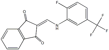 2-{[2-fluoro-5-(trifluoromethyl)anilino]methylene}-1H-indene-1,3(2H)-dione CAS#: 937605-08-8