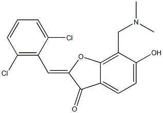 2-(2,6-dichlorobenzylidene)-7-[(dimethylamino)methyl]-6-hydroxy-1-benzofuran-3(2H)-one CAS#: 900279-69-8