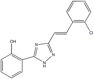 2-{3-[2-(2-chlorophenyl)vinyl]-1H-1,2,4-triazol-5-yl}phenol CAS#: 939052-77-4