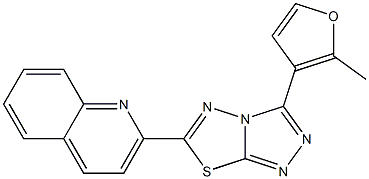 2-[3-(2-methylfuran-3-yl)[1,2,4]triazolo[3,4-b][1,3,4]thiadiazol-6-yl]quinoline CAS#: 929860-07-1