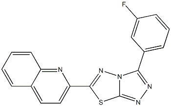 2-[3-(3-fluorophenyl)[1,2,4]triazolo[3,4-b][1,3,4]thiadiazol-6-yl]quinoline CAS#: 929857-85-2