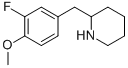 2-(3-FLUORO-4-METHOXY-BENZYL)-PIPERIDINE CAS#: 955288-40-1