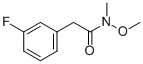 2-(3-FLUOROPHENYL)-N-METHOXY-N-METHYLACETAMIDE CAS#: 946402-22-8