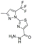 2-[3-METHYL-5-(TRIFLUOROMETHYL)-1H-PYRAZOL-1-YL]-1,3-THIAZOLE-4-CARBOHYDRAZIDE CAS#: 955964-92-8