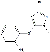 2-[(3-bromo-1-methyl-1H-1,2,4-triazol-5-yl)sulfanyl]aniline CAS#: 919970-80-2