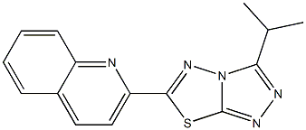 2-(3-isopropyl[1,2,4]triazolo[3,4-b][1,3,4]thiadiazol-6-yl)quinoline CAS#: 929827-11-2