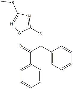 2-{[3-(methylsulfanyl)-1,2,4-thiadiazol-5-yl]sulfanyl}-1,2-diphenylethanone CAS#: 948211-05-0