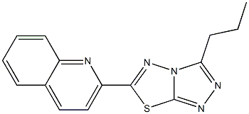 2-(3-propyl[1,2,4]triazolo[3,4-b][1,3,4]thiadiazol-6-yl)quinoline CAS#: 929967-95-3