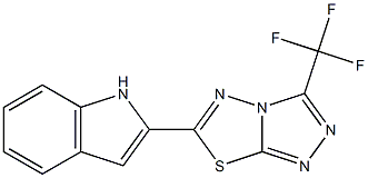 2-[3-(trifluoromethyl)[1,2,4]triazolo[3,4-b][1,3,4]thiadiazol-6-yl]-1H-indole CAS#: 929831-76-5