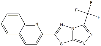 2-[3-(trifluoromethyl)[1,2,4]triazolo[3,4-b][1,3,4]thiadiazol-6-yl]quinoline CAS#: 929828-07-9